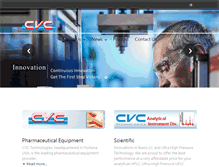 Tablet Screenshot of cvctechnologies.com